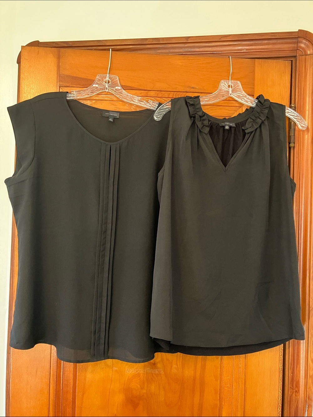Set of 2, Sleeveless Black Tops, The Limited